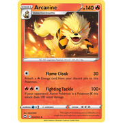 Reverse Holo Arcanine 020/195 Rare Silver Tempest Pokemon Card Single