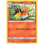Reverse Holo Fletchinder 028/195 Uncommon Silver Tempest Pokemon Card Single