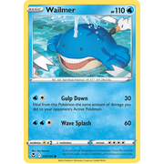 Reverse Holo Wailmer 037/195 Common Silver Tempest Pokemon Card Single