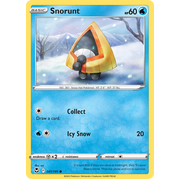 Reverse Holo Snorunt 041/195 Common Silver Tempest Pokemon Card Single