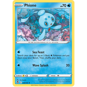 Phione 045/195 Rare Silver Tempest Pokemon Card Single