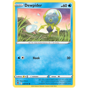 Reverse Holo Dewpider 047/195 Common Silver Tempest Pokemon Card Single