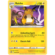 Reverse Holo Raichu 050/195 Uncommon Silver Tempest Pokemon Card Single