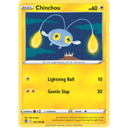 Reverse Holo Chinchou 051/195 Common Silver Tempest Pokemon Card Single