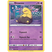 Reverse Holo Drowzee 060/195 Common Silver Tempest Pokemon Card Single