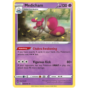 Medicham 073/195 Holo Rare Silver Tempest Pokemon Card Single
