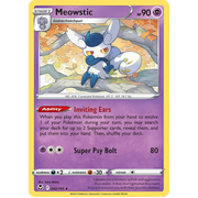 Reverse Holo Meowstic 082/195 Uncommon Silver Tempest Pokemon Card Single