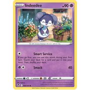 Reverse Holo Indeedee 086/195 Common Silver Tempest Pokemon Card Single