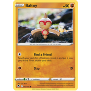 Reverse Holo Baltoy 093/195 Common Silver Tempest Pokemon Card Single