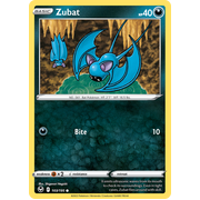 Reverse Holo Zubat 103/195 Common Silver Tempest Pokemon Card Single