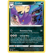 Crobat 105/195 Holo Rare Silver Tempest Pokemon Card Single