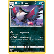Reverse Holo Honchkrow 107/195 Uncommon Silver Tempest Pokemon Card Single