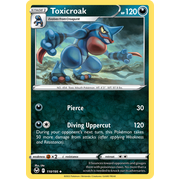 Reverse Holo Toxicroak 110/195 Uncommon Silver Tempest Pokemon Card Single