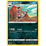 Reverse Holo Krokorok 112/195 Uncommon Silver Tempest Pokemon Card Single