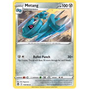 Reverse Holo Metang 118/195 Uncommon Silver Tempest Pokemon Card Single