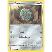 Reverse Holo Ferroseed 121/195 Common Silver Tempest Pokemon Card Single
