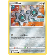 Reverse Holo Klink 123/195 Common Silver Tempest Pokemon Card Single