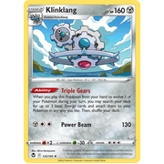 Reverse Holo Klinklang 125/195 Rare Silver Tempest Pokemon Card Single