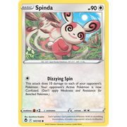 Reverse Holo Spinda 141/195 Common Silver Tempest Pokemon Card Single