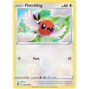 Reverse Holo Fletchling 150/195 Common Silver Tempest Pokemon Card Single