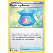 Reverse Holo Capturing Aroma 153/195 Uncommon Silver Tempest Pokemon Card Single