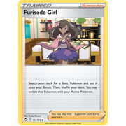 Reverse Holo Furisode Girl 157/195 Uncommon Silver Tempest Pokemon Card Single