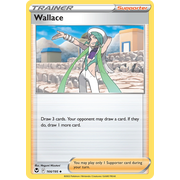 Reverse Holo Wallace 166/195 Uncommon Silver Tempest Pokemon Card Single