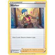 Worker 167/195 Uncommon Silver Tempest Pokemon Card Single