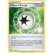 Reverse Holo V Guard Energy 169/195 Uncommon Silver Tempest Pokemon Card Single