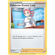 Rev Holo Pokemon Centre Lady (176/202) Sword & Shield