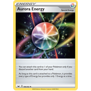 Rev Holo Aurora Energy (186/202) Sword & Shield