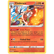 Cinderace 028/198 Holo Rare Chilling Reign Reverse Holo