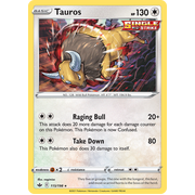 Tauros 115/198 Holo Rare Chilling Reign Reverse Holo