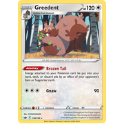 Greedent 128/198 Holo Rare Chilling Reign Reverse Holo