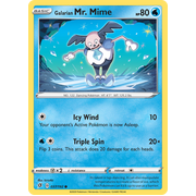 SWSH Rebel Clash   037/192   Galarian Mr. Mime   Common Reverse Holo