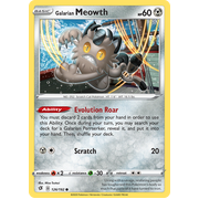 SWSH Rebel Clash   126/192   Galarian Meowth   Common Reverse Holo
