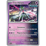 Iron Valiant Reverse Holo 080/162 Rare Scarlet & Violet Temporal Forces Near Mint Pokemon Card