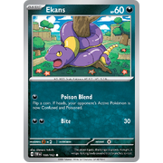 Ekans Reverse Holo 100/162 Common Scarlet & Violet Temporal Forces Near Mint Pokemon Card