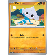 Reverse Holo Meditite 110/198 Common Scarlet & Violet Pokemon Card