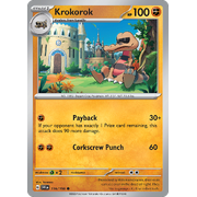 Reverse Holo Krokorok 116/198 Common Scarlet & Violet Pokemon Card