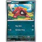 Reverse Holo Maschiff 135/198 Common Scarlet & Violet Pokemon Card