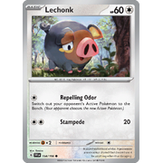 Reverse Holo Lechonk 154/198 Common Scarlet & Violet Pokemon Card