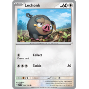 Reverse Holo Lechonk 155/198 Common Scarlet & Violet Pokemon Card