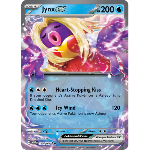Jynx ex 124/165 Double Rare Scarlet & Violet 151 Pokemon card