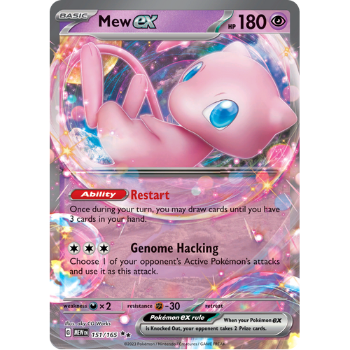 Mew ex 151/165 Double Rare Scarlet & Violet 151 Pokemon card