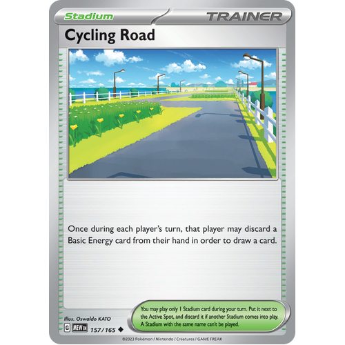 Cycling Road 157/165 Uncommon Scarlet & Violet 151 Pokemon card