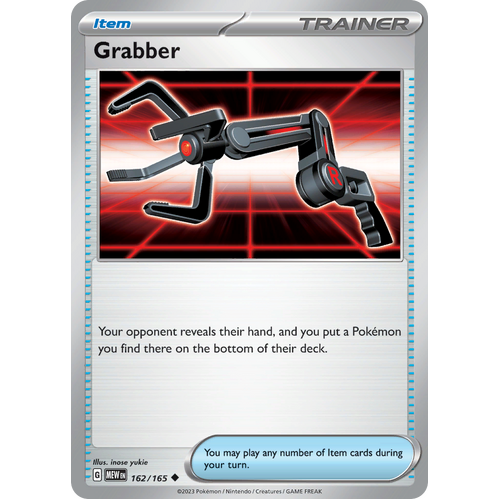 Grabber 162/165 Uncommon Scarlet & Violet 151 Pokemon card