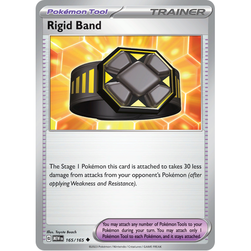Rigid Band 165/165 Uncommon Scarlet & Violet 151 Pokemon card