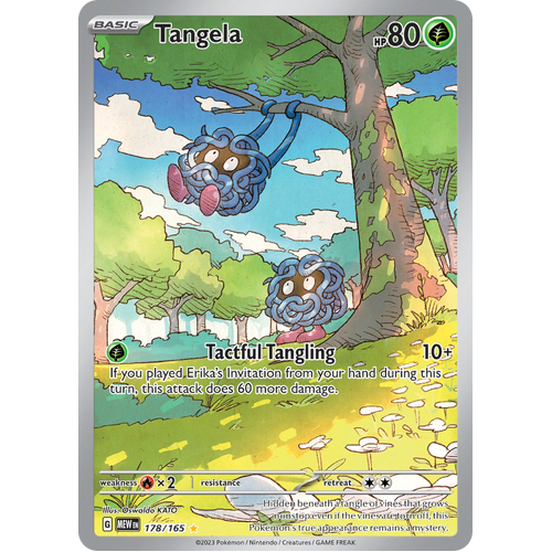 Tangela 178/165 Illustration Rare Scarlet & Violet 151 Pokemon card