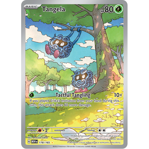 Tangela 178/165 Illustration Rare Scarlet & Violet 151 Pokemon card